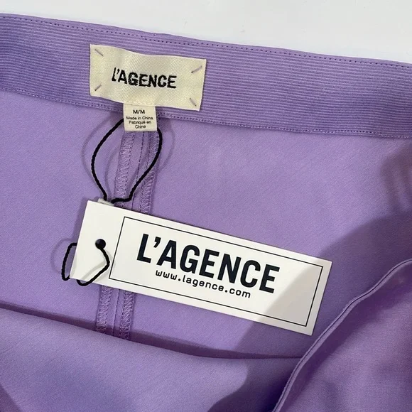 L’AGENCE Clarisa Maxi Skirt Size M NWT Lavender - Picture 3 of 12